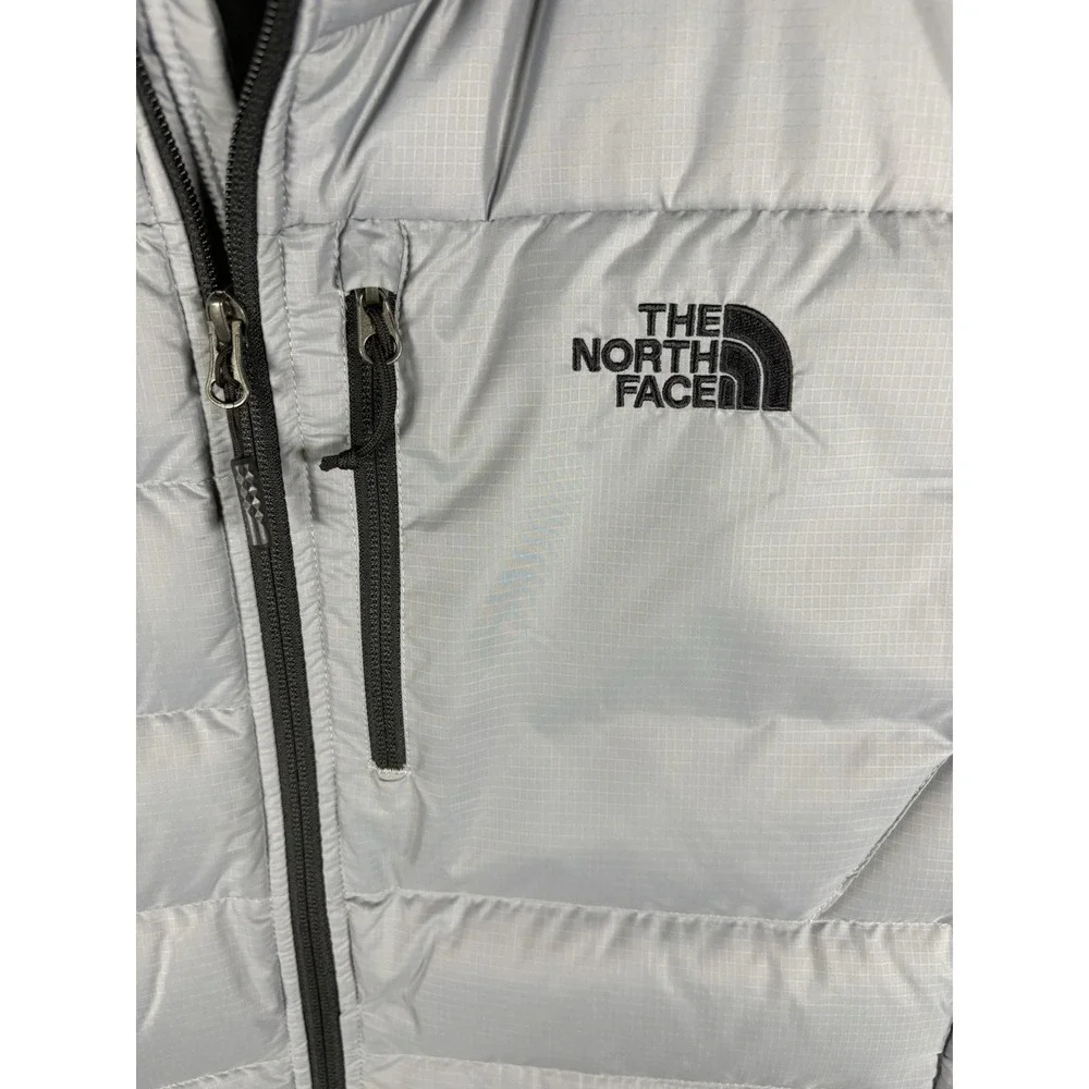 The North Face Aconcagua 2 Down Puffer Vest Mens Size L Large Gray 550 Fill
